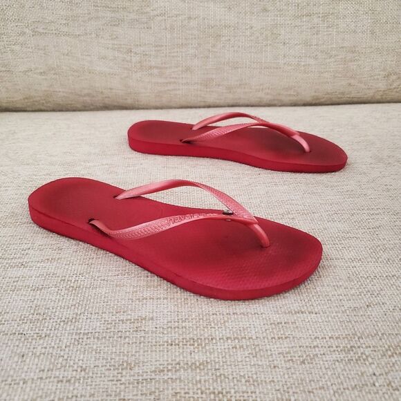 Havaianas Slim Crystal Flip Flops Sz 7/8 - Picture 10 of 12